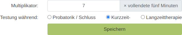 Multiplikator und Phase ändern