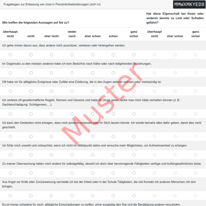 ADP-IV-Fragebogen