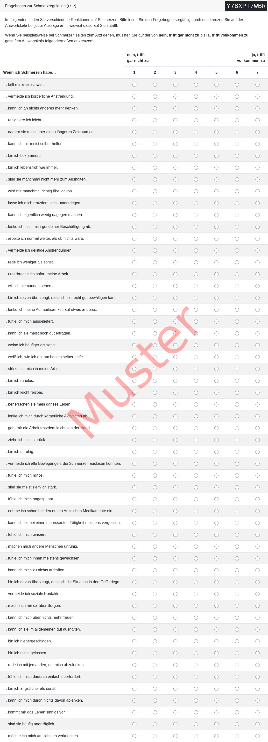 FSR-Fragebogen