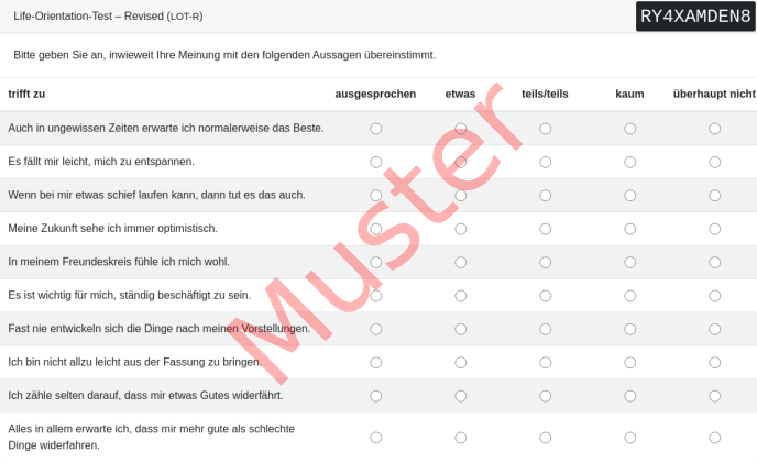 LOT-R-Fragebogen