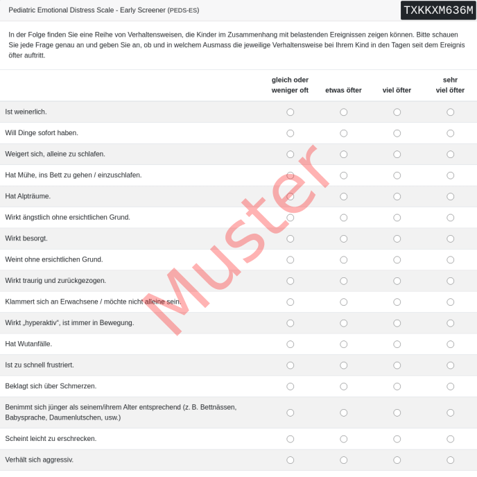 PEDS-ES-Fragebogen