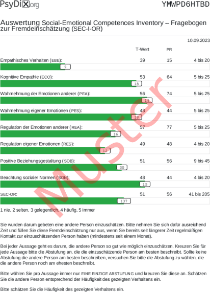 SEC-I-OR-Auswertung PDF Bildschirmfoto